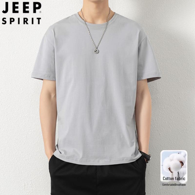 Мужская однотонная хлопковая футболка JEEP SPIRIT 2XL