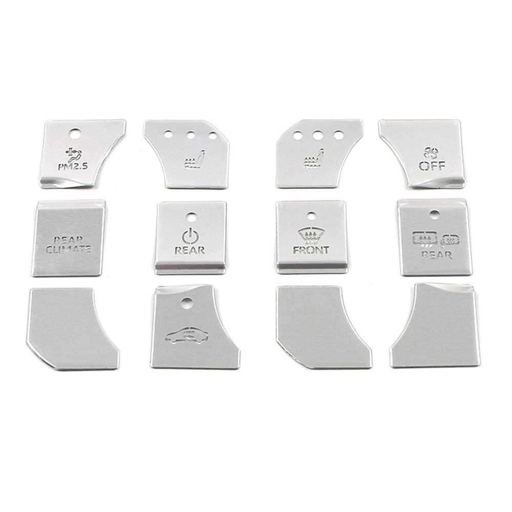For Toyota Highlander XU70 2024  Center Console Air Conditioner AC Switch Button Protector Sticker Interior Styling Cover Trim