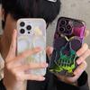 Etui na telefon 3D Skull Ghostface do iPhone'a 14 15 16 ProMax 11 12 13 Pro Max 16 Plus Samsung S24 S23 Ultra Fashion Hollow Heat Dissipation Plating Cover
