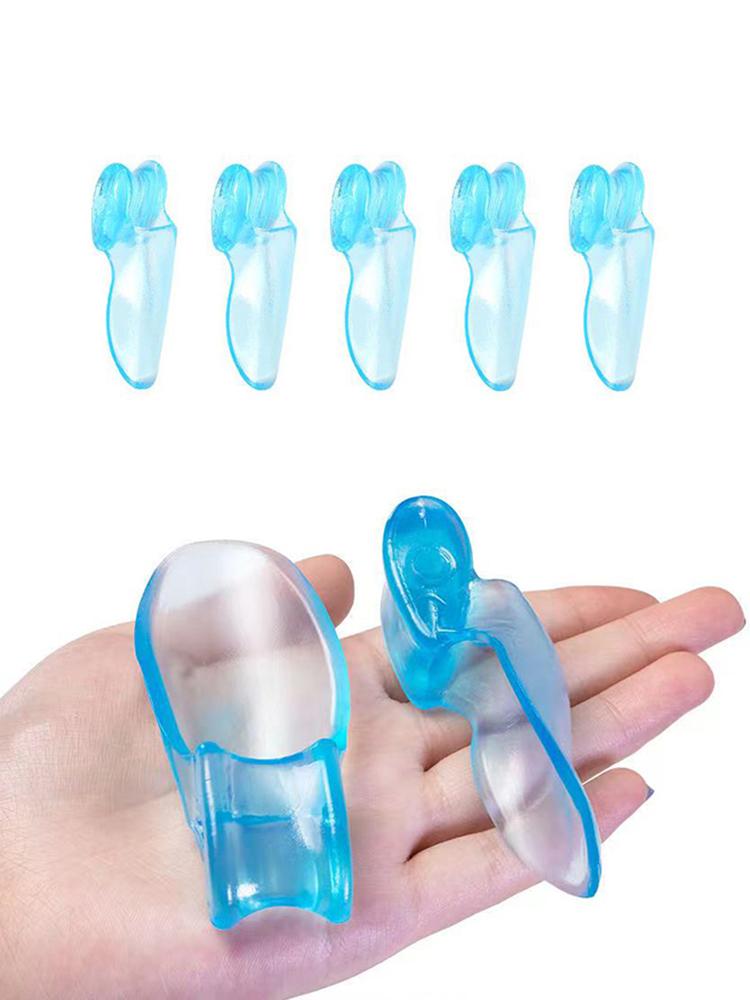 2pc Silicone Toe Splitter Correction Device For Hallux Valgus Large Foot Bone Separation Toe Sleeve Toe Splitter Manicure Tools