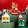 Wooden Christmas Tree Calendar Christmas Party Children's Gift Countdown Christmas Eve Gift Wooden Desktop Calendar Ornament