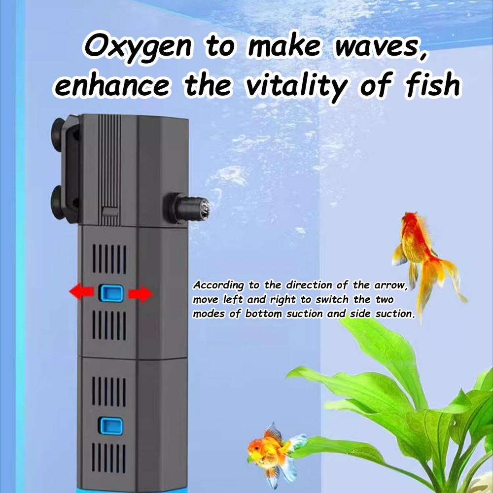 Fish Tank Filter Water Purification Oxygen-increasing Wave-making Water Pump Automatic Cleaning Aquarium Filter Pet Products