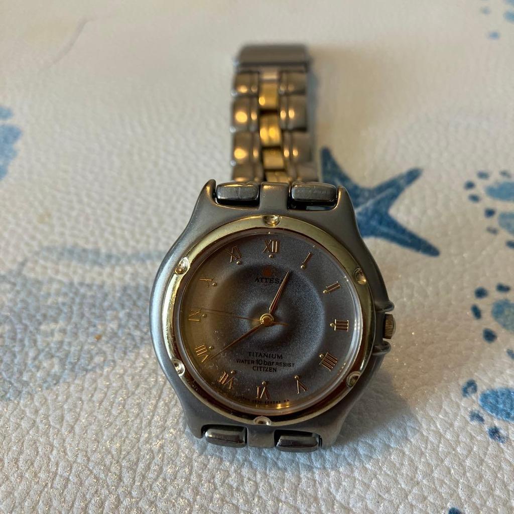 Used Citizen Titanium Analog Watch ATTESA