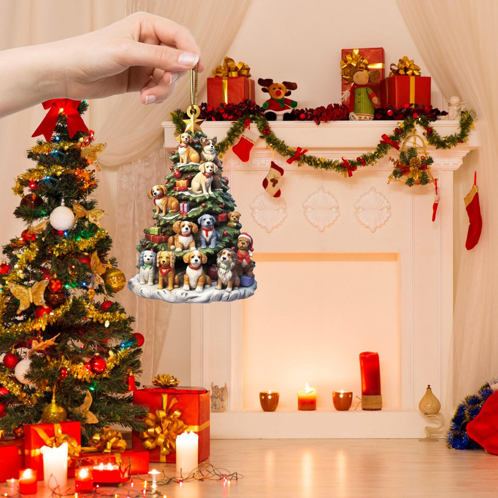 Подвеска в виде собачки на рождественскую елку — фото 6