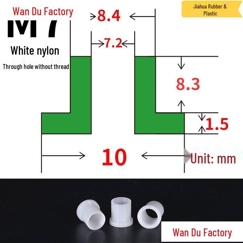 T-Shaped Nylon Insulating Bushing Spacer for M3-M35 Threads