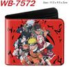 Naruto Anime Foldable Leather Wallet Short Purse