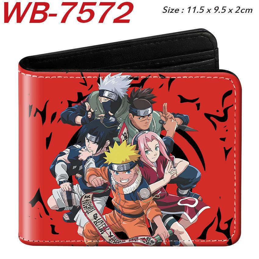 Naruto Anime Foldable Leather Wallet Short Purse