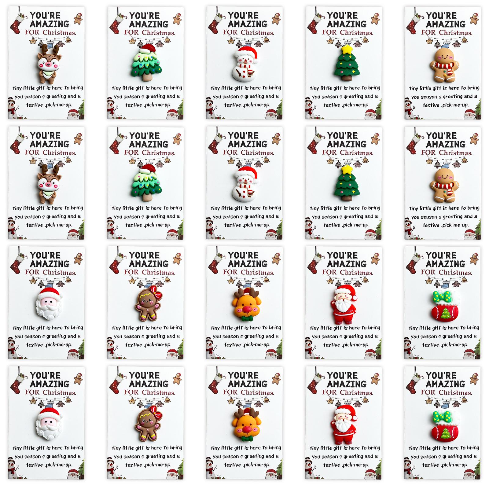 

10/20/30pcs Christmas Pocket Hugs Gifts Bulk Positive Pocket Hug Inspirational Keepsake Christmas Gifts Party Favors for Friends