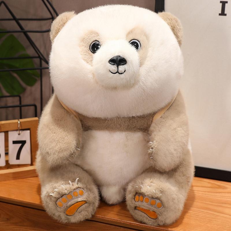 Cute cute chubby panda doll plush toy black and white panda doll children's rag doll girl birthday gift