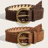 Korean Ins Style Fashion Suede Plush Waistband Hand-woven Rope Decorative Belt