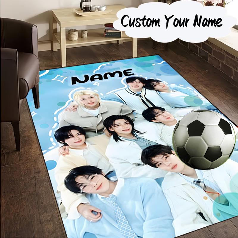 Custom Name K-pop Idol Collage Carpet, Chair Rug,Area Rug for Office Bedroom living rooms bedroom, Doormat decor Christmas fan gifts