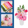 550Pcs Educational Plush Stems Bouquets for Handmade Art Craft Beginner Pipe Cleaners Flower Set for Wedding Decoration