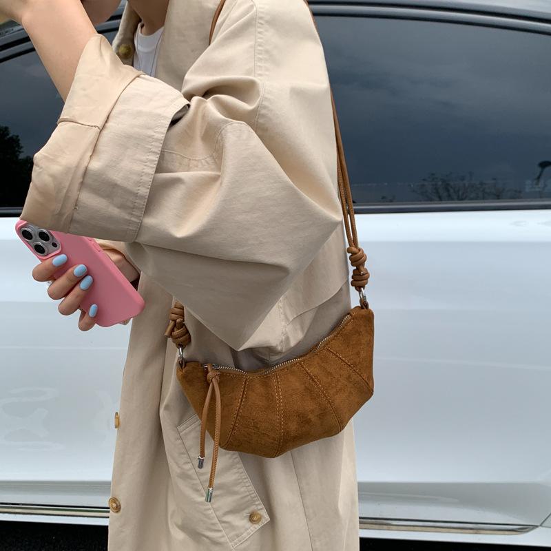 Retro Underarm Small Bag, Women's Croissant, Versatile Crossbody Dumpling Bag