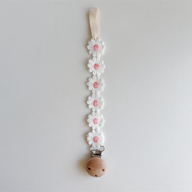 INS Korean Baby Pacifier Anti-Drop Chain and Teether Clip - Little Daisy Lanyard