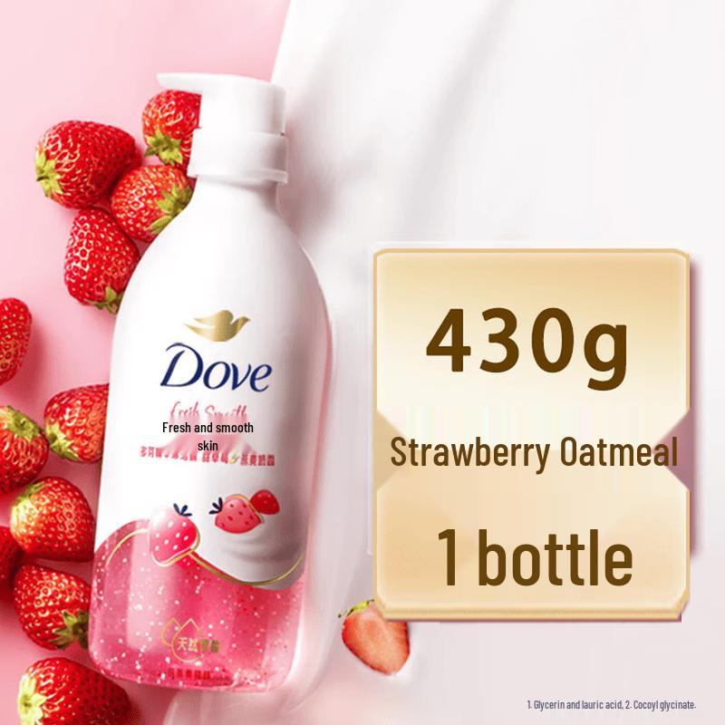 Гель для душа Dove Essence Сладкая клубника и овсяное молоко