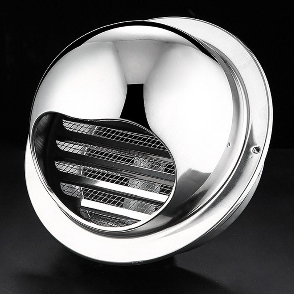Stainless Steel Exterior Wall Air Outlet Grille Round Heating Cooling Vent Cover