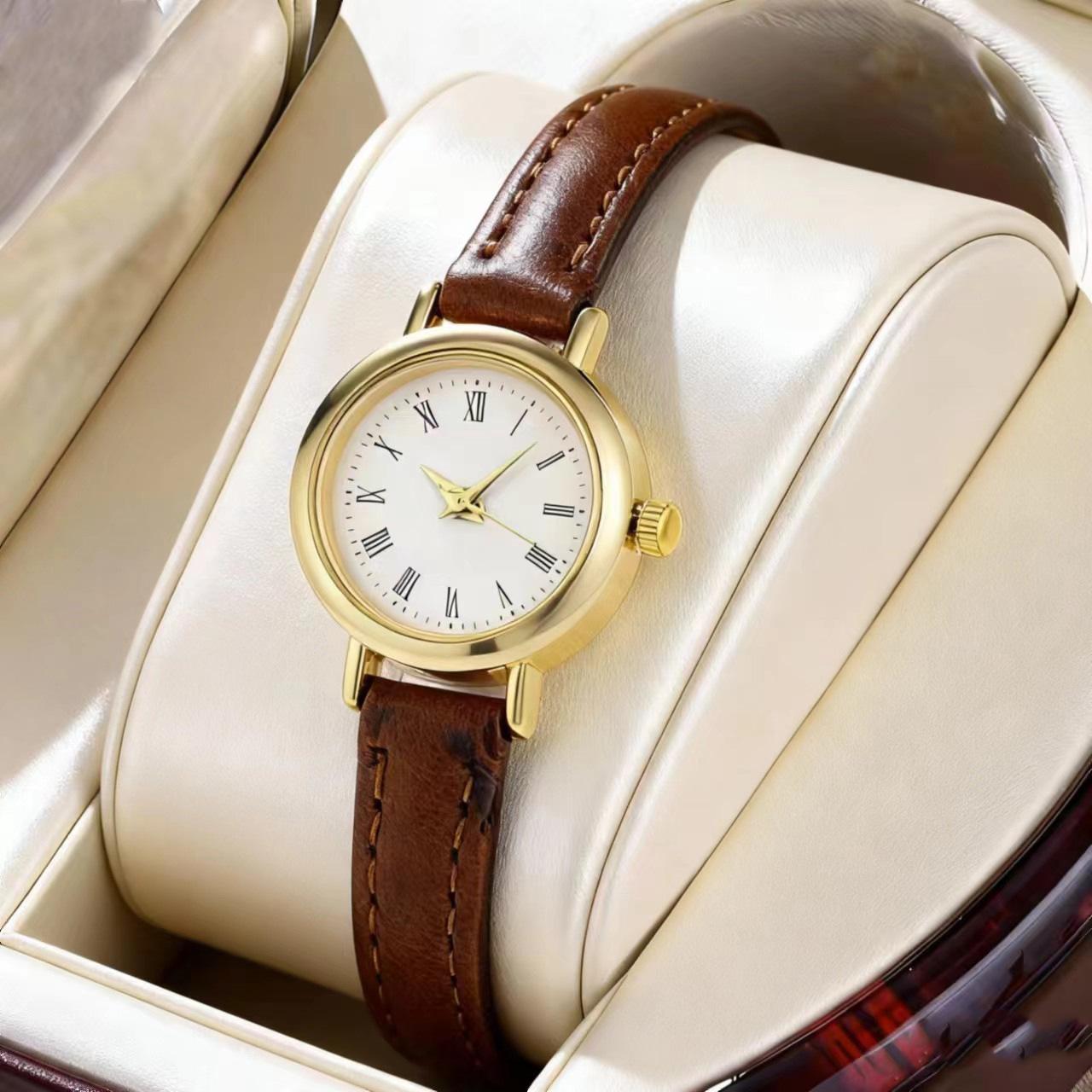 Women s Roman Numeral PU Strap Quartz Watch - New Arrival