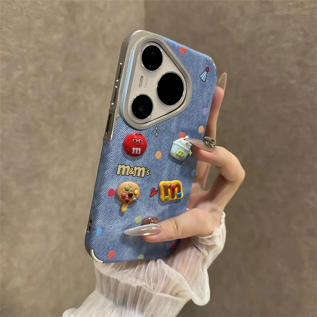 Applicable To Huawei Pura80 Mobile Phone Case Design Sense Niche HUAWEIpura70pro New P60 Three-dimensional M Bean