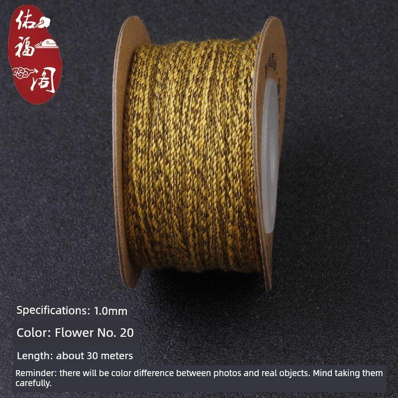

Tassel Fringe Passion Fruit Seeds Dorje Knot Hand-Made Cotton Threads 1.0mm spend 20 about 30 meters per roll