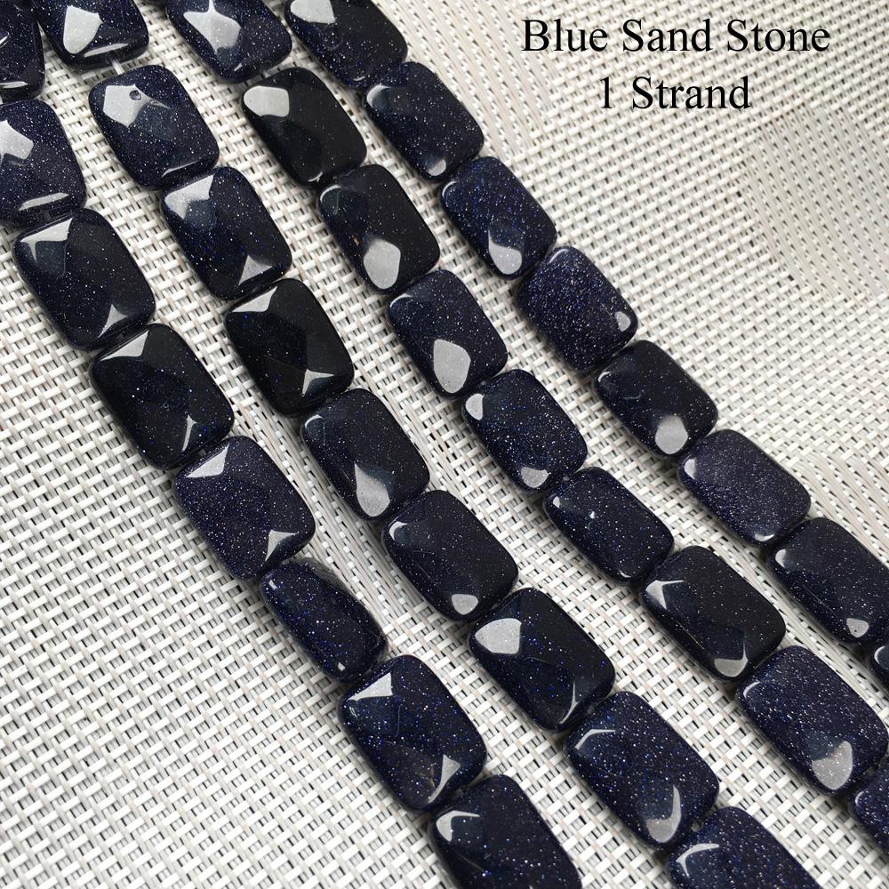 1 Strang facettierte Natursteinperlen, 12 × 16 mm, rechteckige Rosenquarz-Opal-Edelsteine, lose Abstandsperlen zur Schmuckherstellung, DIY-Zubehör, Zubehör, 20 cm