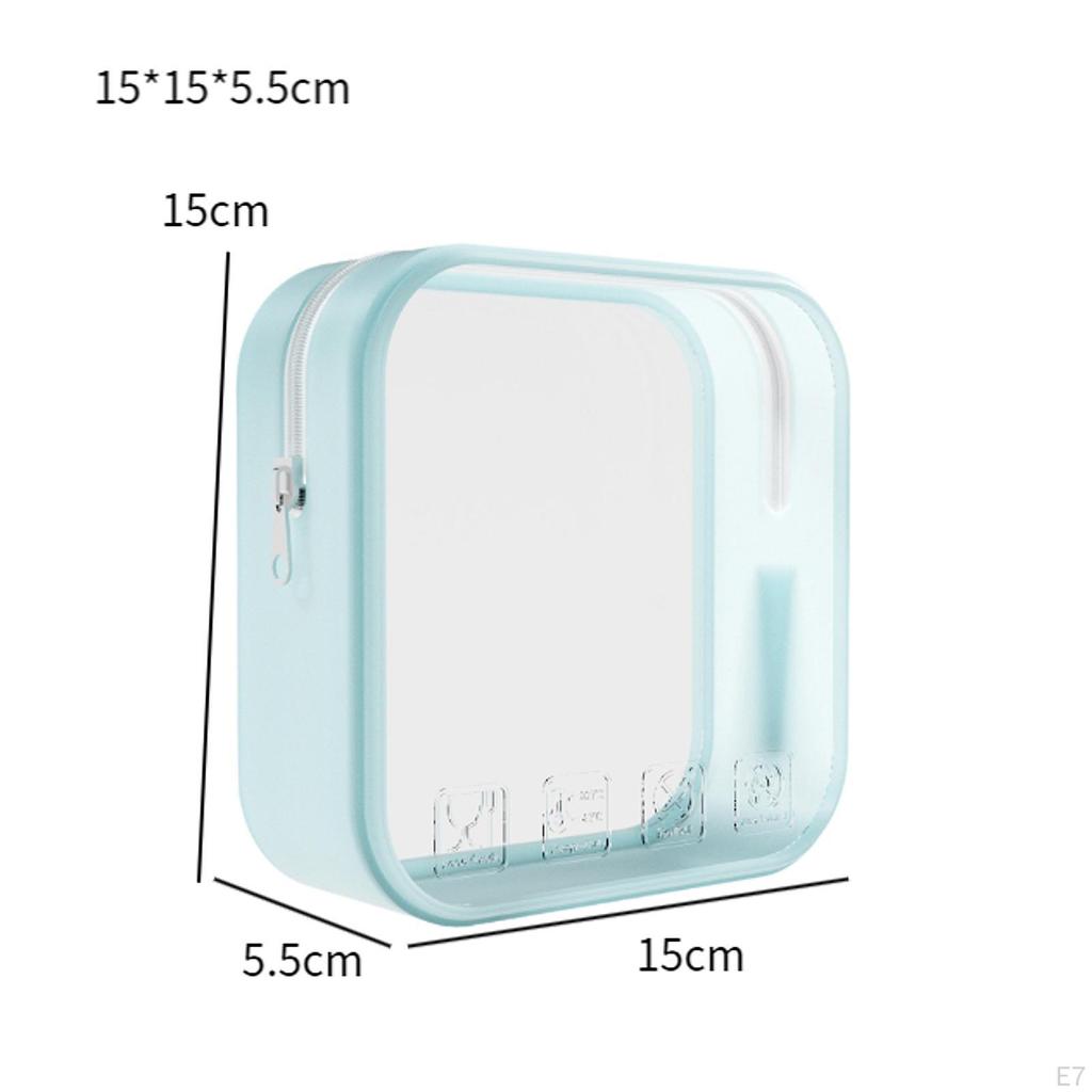 Portable Silicone Cosmetic Case for Travel Toiletries Organization