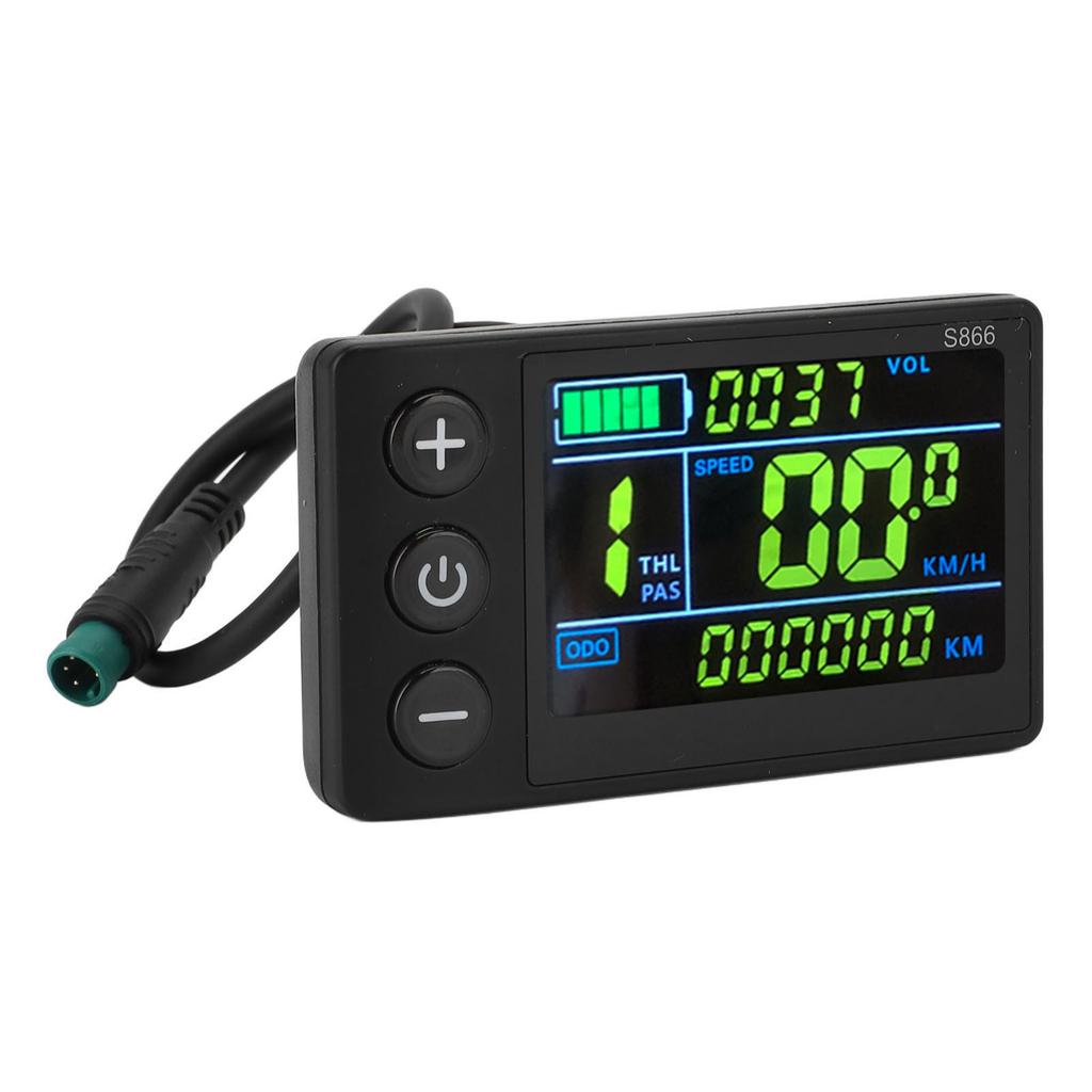 Electric Cycling LCD Display Water Proof 5 Pin Connector Backlight S866 Electric Scooter Computer Color Screen