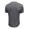 Mens Summer Short Sleeve Knitted Henley Shirt Striped Casual Tee