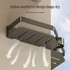 Wall-Mounted Aluminum Seasoning Rack - Punch-Free Kitchen Storage Shelf for Condiments
