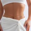 European & American Multi-Layer Rhinestone Butterfly Waist Chain Jewelry