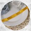 Dominant Men's Gold-Tone Bracelet Watch with Fu Character Design and Wide Vietnamese Sand Gold Chain