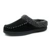 Fashion Men Winter Warm Slippers Fur Slippers Men Plush Slipper Cotton Shoes Non-slip Solid Color Home Indoor Casual Slippers Size 49 50