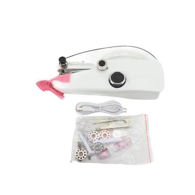 Portable Sewing Machine Dual Speed Adjustment Mini Electric Sewing Set for Cotton Wool Silk Fabric