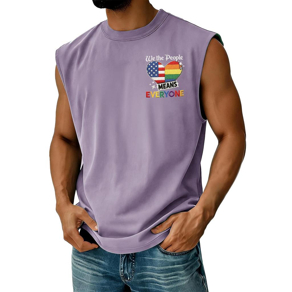 Men's Casual Independence Day Printed Tank Top