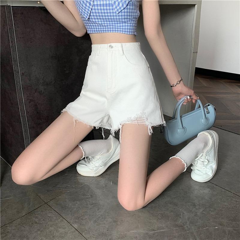 Summer Women's Jeans Shorts Broken High Waist Sexy Pants Denim Jeans