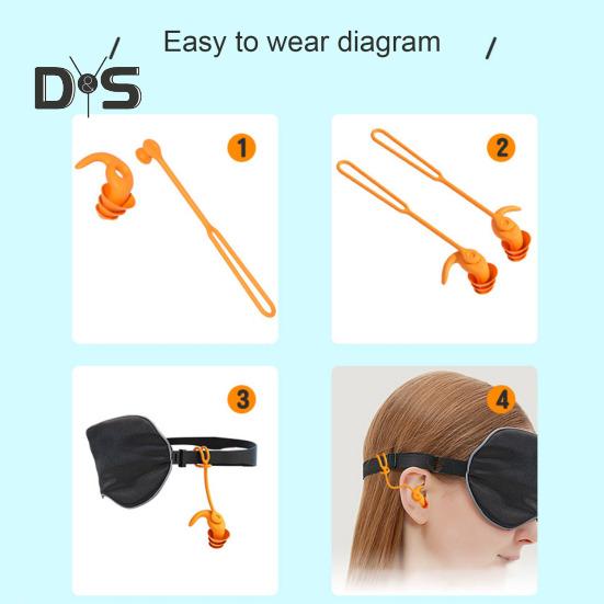 1 sett silikon ørepropper for svømmende med 360 graders roterende ledning ergonomisk vanntett vaskbar myk gjenbrukbar menn kvinner støyreduksjon stille ørepropper