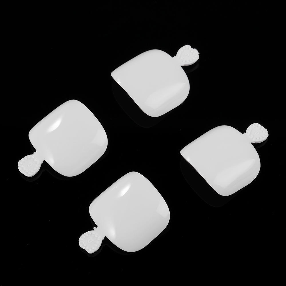 500Pcs Fake Toenail Tips Set Full Cover False Toe Nail Tips for Nail Art & Manicure Salons 12 Sizes