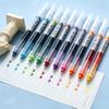 12Pcs Color Gel Pens. Quick Drying Large Capacity, 0.5mm, Suitable for Students, Note-taking, Marking, Drawing, Bookkeeping.