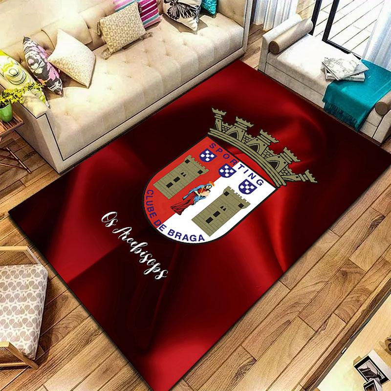 Sporting Clube De Braga Carpet Rug for Living Room Bedroom Home Sofa Decoration,Kids Play Non-slip Floor Mat