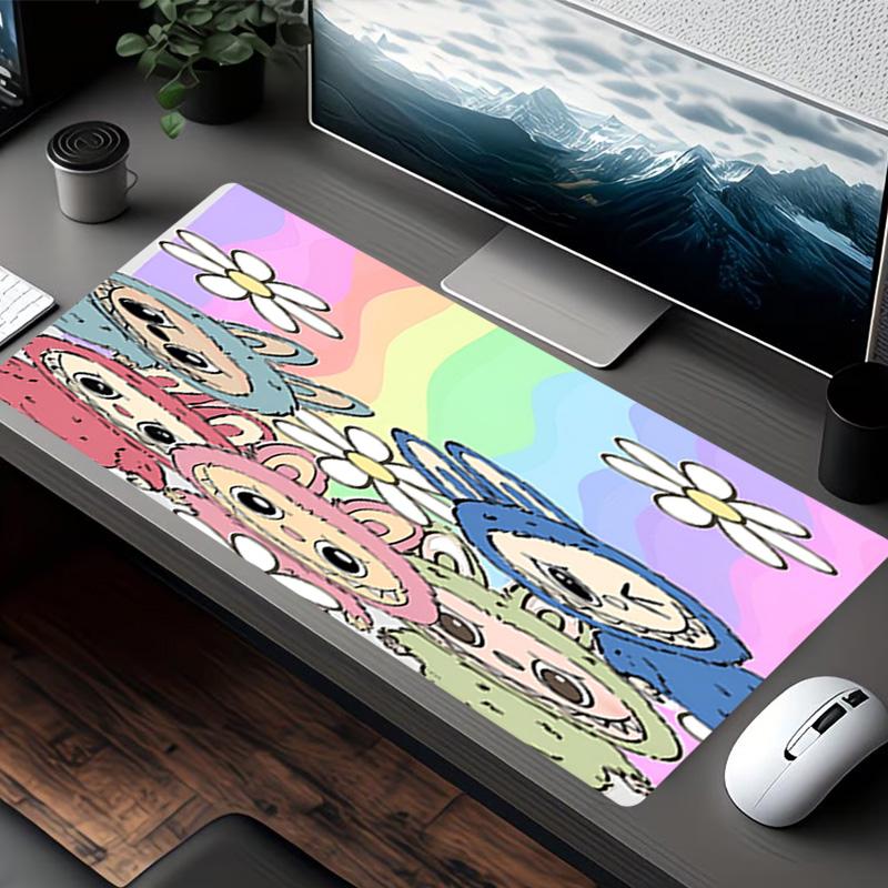 Labubu Print Mouse Pad, for Keyboard Pad Laptop PC Mat for Office Home Use, Desk Decor, Perfect Birthday Gift for Gamers