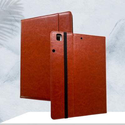 Premium Leather iPad Case 9.7-12.9 Inch Vintage Style with Pencil Slot Honeycomb Protection Cover for Tablet