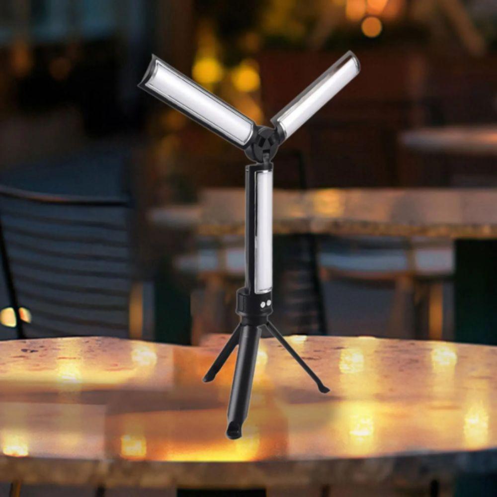 3 Colors Dimming Folding Work Lamp 162 LED Emergency Flashlight Car Service Lamp  Portable Outdoor