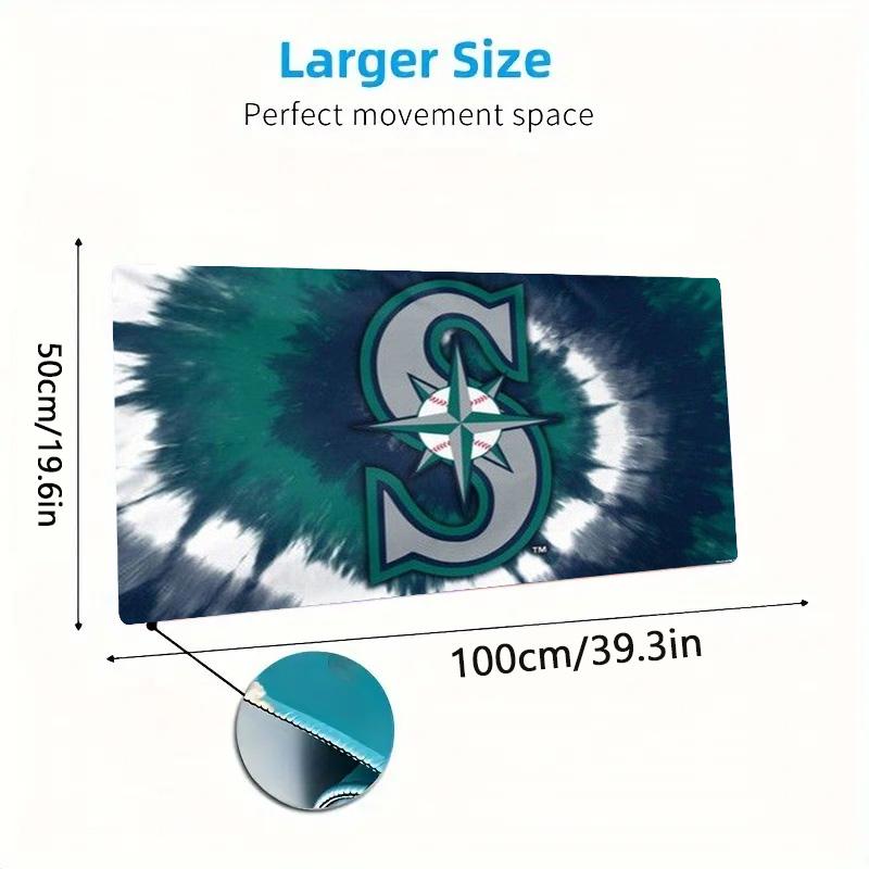 Seattle Mariners Art Color Mouse Pad Large Gaming Table Cushion Non-slip Laptop Tablet Big Mousepad XXL Mat Mini PC Playmat With Lock edge