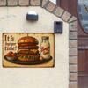 """Es ist Burger-Zeit!"""""" Metallschild - 30,48 x 20,32 cm Retro Küche & Bar Dekor"""