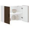 VidaXL Porto Wall-Mounted Kitchen Cabinet Brown Oak Engineered Wood, Kitchen Wall Unit, Cabinet for Kitchen Wall, 854074