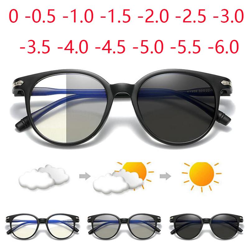 Fashion Transparent Eyeglasses Optical Frames For Women Cat Eye Eyeglasses Eyewear Men Oculos 0 -0.5 -1.0 -1.5 -2.0 To -6.0