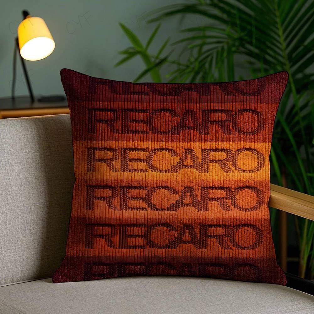 Mode Anime R-Recaro Kissenbezug Milbendichter Kissenbezug Unsichtbarer Reißverschluss Seidig kurzer Plüsch Sofakissenbezug