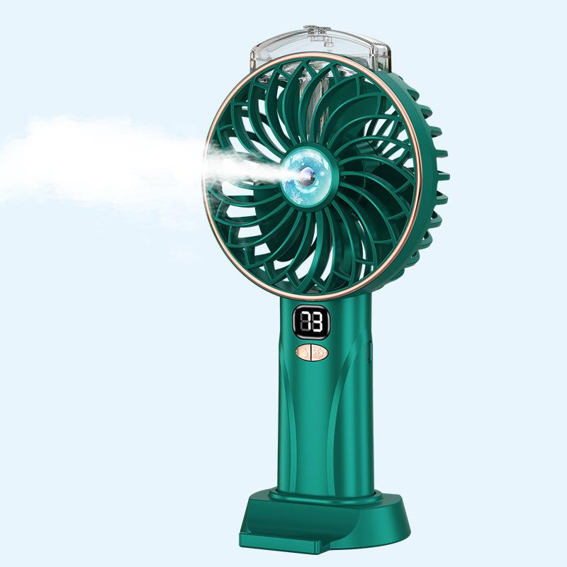 Portable Water Spray Mist Fan Electric USB Rechargeable Handheld Mini Fan Cooling Air Conditioner Humidifier for Outdoor
