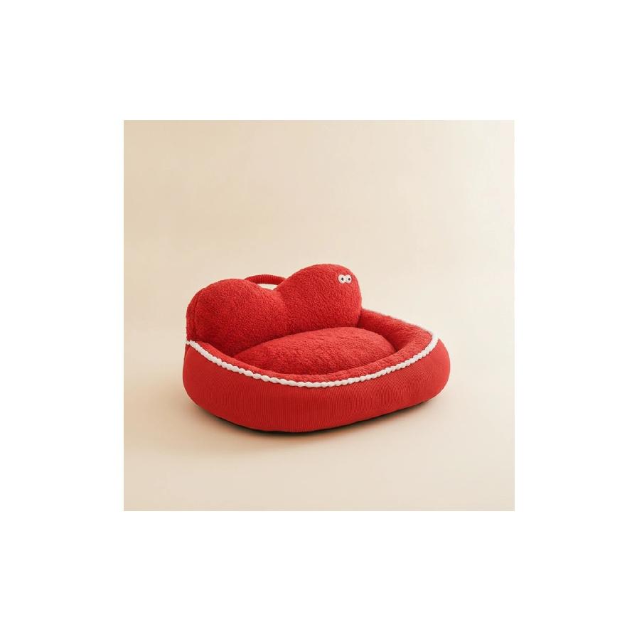 Cloud Pet Bed Padded Pet Bed with Handle Soft Warm for Cats, Indoor, Living Room