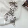 French Cashew Neck Scarf Vintage Silk Like Scarf Hair Accessory Neckerchief For Women Gift Box Elegant Design