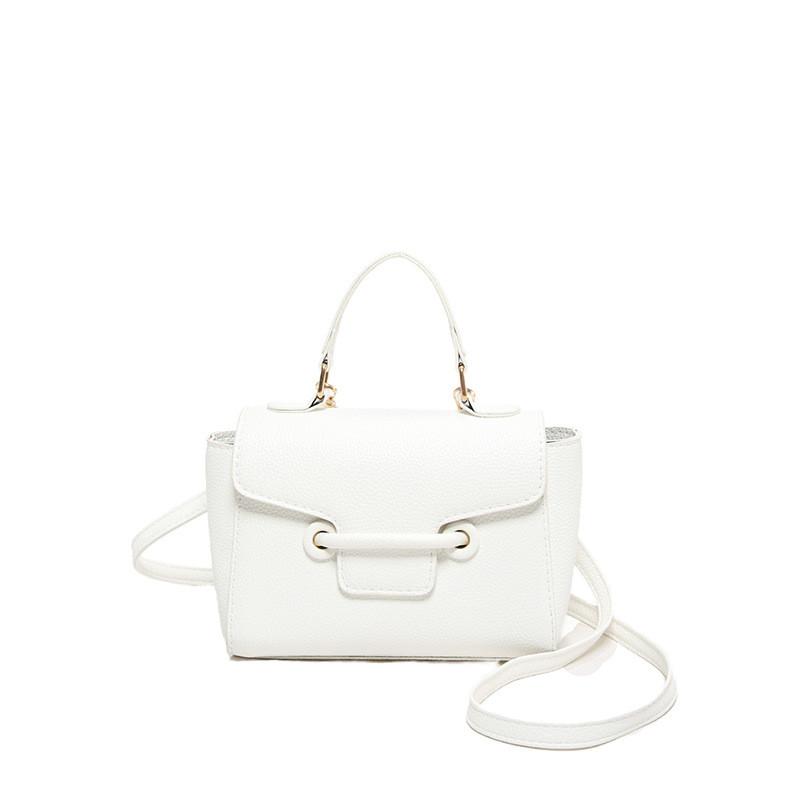 Pu Color Solid Crossbody Bag Women With Lock Closure Mobile Pocket Casual Use